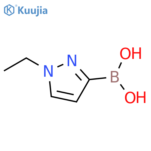 Boronic acid, B-(1-ethyl-1H-pyrazol-3-yl)- structure