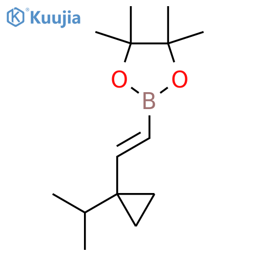 2-(2-(1-Isopropylcyclopropyl)vinyl)-4,4,5,5-tetramethyl-1,3,2-dioxaborolane structure
