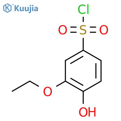 3-Ethoxy-4-hydroxybenzene-1-sulfonyl chloride structure