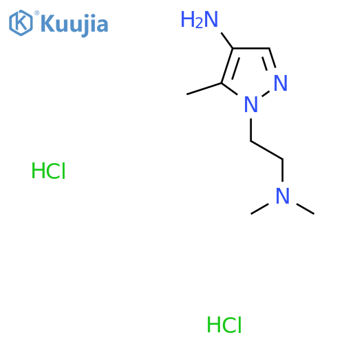 1-[2-(dimethylamino)ethyl]-5-methyl-1H-pyrazol-4-amine dihydrochloride structure