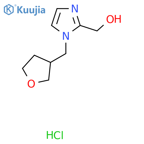 [1-(Oxolan-3-ylmethyl)imidazol-2-yl]methanol;hydrochloride structure