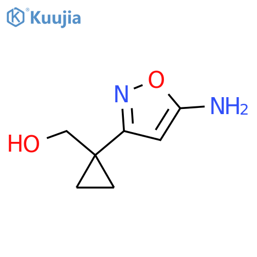 1-(5-Amino-3-isoxazolyl)cyclopropanemethanol structure