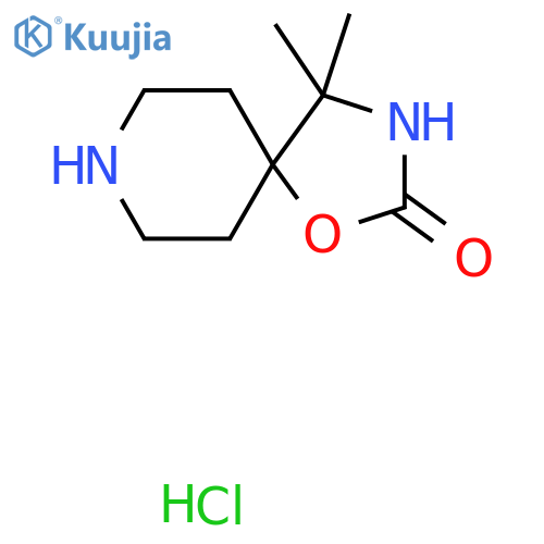4,4-Dimethyl-1-oxa-3,8-diazaspiro[4.5]decan-2-one hydrochloride structure