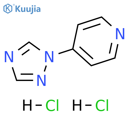 Pyridine, 4-(1H-1,2,4-triazol-1-yl)-, hydrochloride (1:2) structure