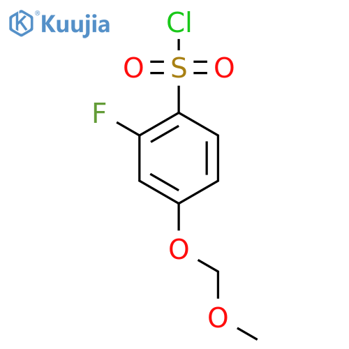 2-Fluoro-4-(methoxymethoxy)benzene-1-sulfonyl chloride structure
