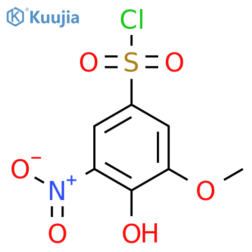 4-Hydroxy-3-methoxy-5-nitrobenzenesulfonyl chloride structure
