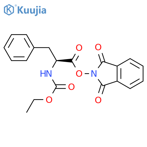 1,3-dioxo-2,3-dihydro-1H-isoindol-2-yl (2S)-2-[(ethoxycarbonyl)amino]-3-phenylpropanoate structure