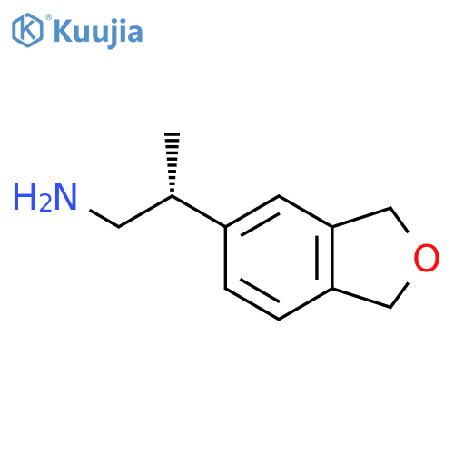 (2R)-2-(1,3-Dihydro-2-benzofuran-5-yl)propan-1-amine structure