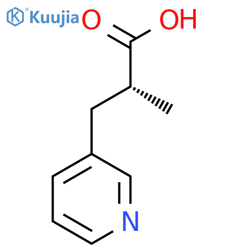 (2R)-2-Methyl-3-pyridin-3-ylpropanoic acid structure