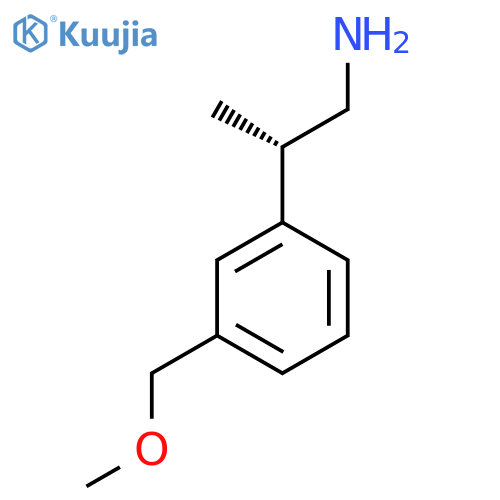 (2S)-2-[3-(Methoxymethyl)phenyl]propan-1-amine structure