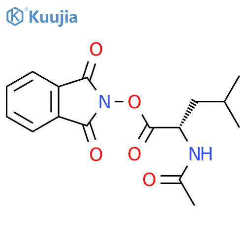 1,3-Dioxoisoindolin-2-yl acetyl-L-leucinate structure