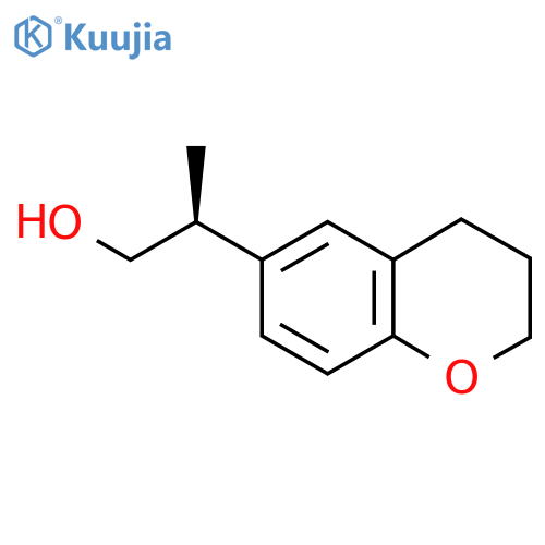 (2S)-2-(3,4-Dihydro-2H-chromen-6-yl)propan-1-ol structure