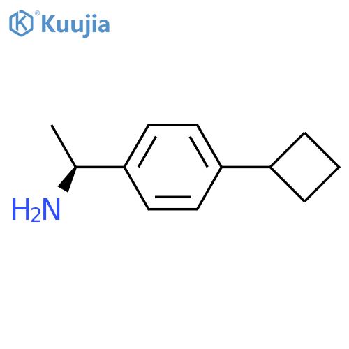 (1S)-1-(4-Cyclobutylphenyl)ethanamine structure