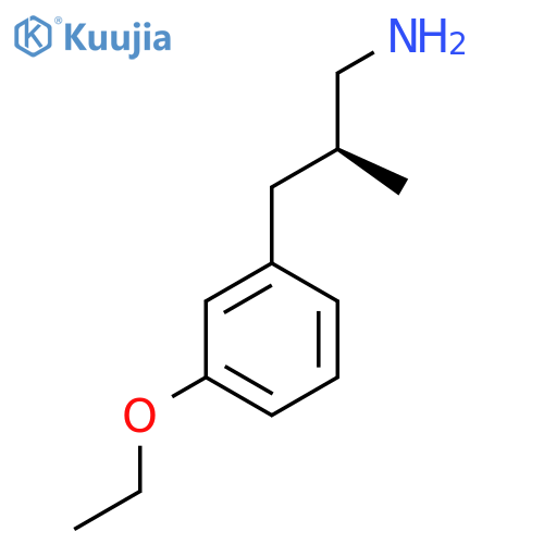 (2S)-3-(3-Ethoxyphenyl)-2-methylpropan-1-amine structure
