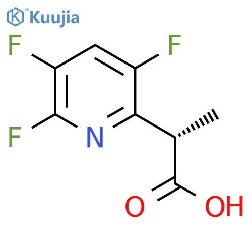 (2S)-2-(3,5,6-Trifluoropyridin-2-yl)propanoic acid structure