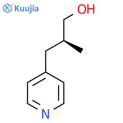 (2S)-2-methyl-3-pyridin-4-ylpropan-1-ol structure