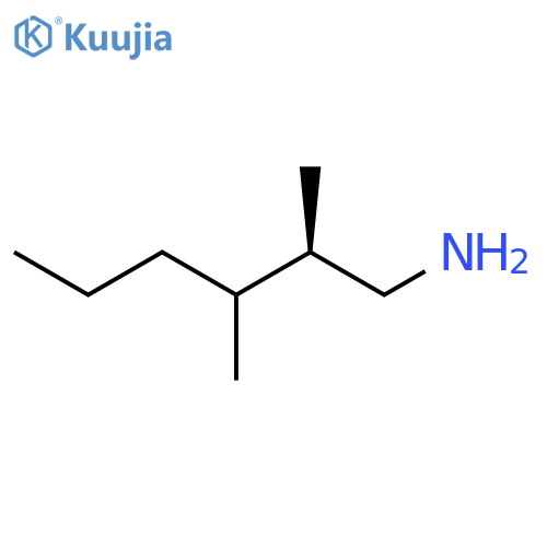 (2R)-2,3-Dimethylhexan-1-amine structure