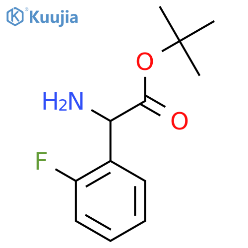 Tert-butyl 2-amino-2-(2-fluorophenyl)acetate structure
