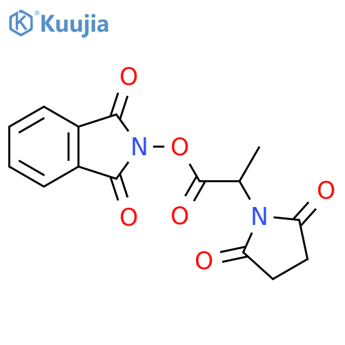 1,3-dioxo-2,3-dihydro-1H-isoindol-2-yl 2-(2,5-dioxopyrrolidin-1-yl)propanoate structure