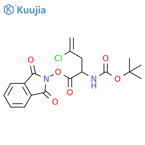 1,3-dioxo-2,3-dihydro-1H-isoindol-2-yl 2-{[(tert-butoxy)carbonyl]amino}-4-chloropent-4-enoate structure