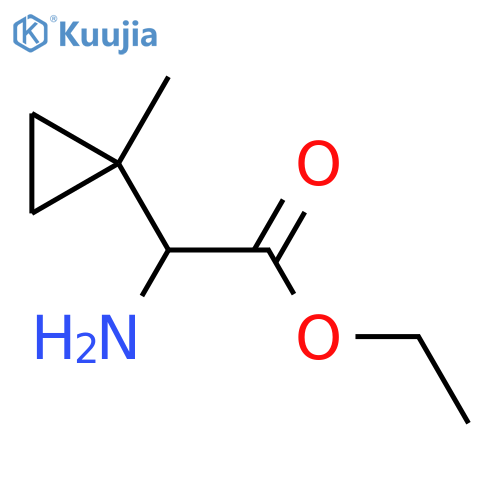 Ethyl 2-amino-2-(1-methylcyclopropyl)acetate structure