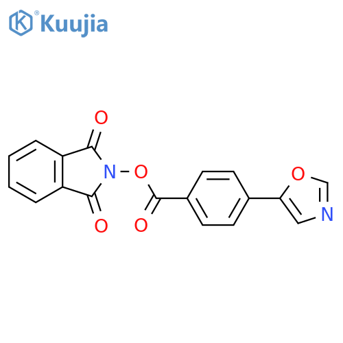 1,3-dioxo-2,3-dihydro-1H-isoindol-2-yl 4-(1,3-oxazol-5-yl)benzoate structure