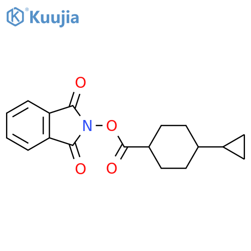 1,3-dioxo-2,3-dihydro-1H-isoindol-2-yl 4-cyclopropylcyclohexane-1-carboxylate structure