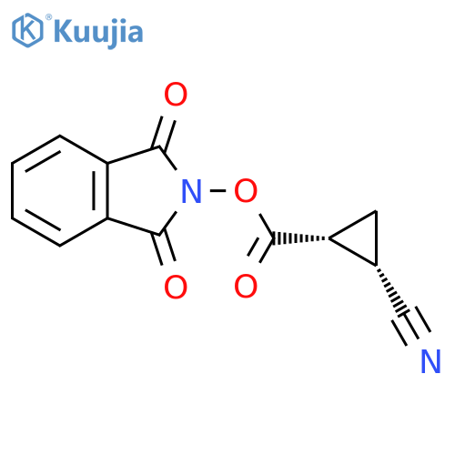 1,3-Dioxoisoindolin-2-YL trans-2-cyanocyclopropane-1-carboxylate structure