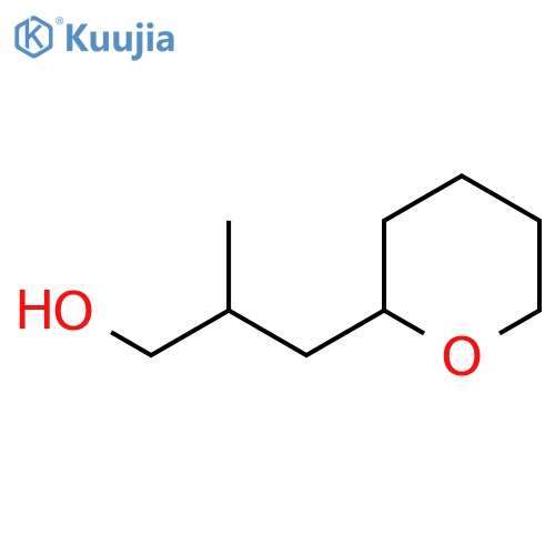 2-Methyl-3-(oxan-2-yl)propan-1-ol structure