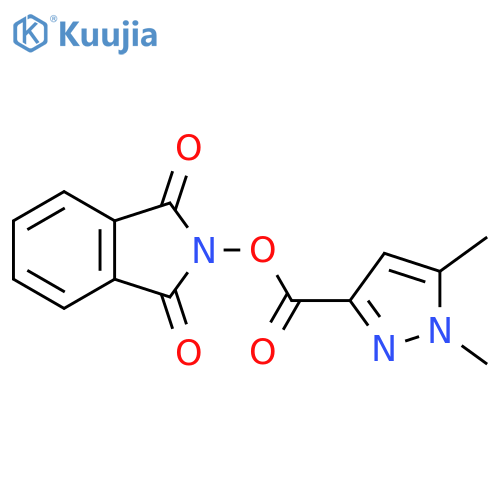 1,3-dioxo-2,3-dihydro-1H-isoindol-2-yl 1,5-dimethyl-1H-pyrazole-3-carboxylate structure