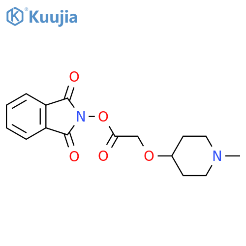 1,3-dioxo-2,3-dihydro-1H-isoindol-2-yl 2-[(1-methylpiperidin-4-yl)oxy]acetate structure