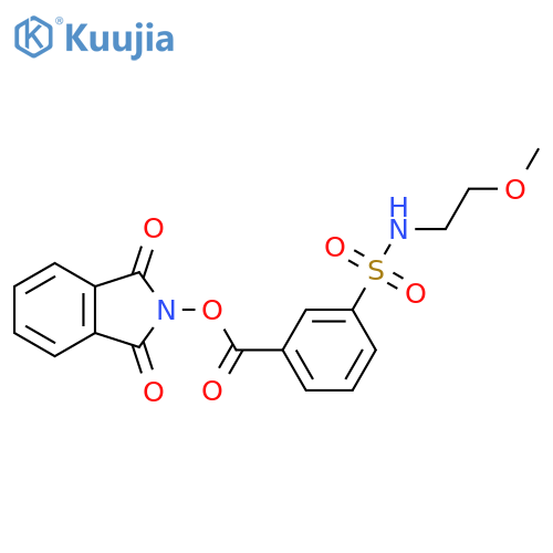 1,3-dioxo-2,3-dihydro-1H-isoindol-2-yl 3-[(2-methoxyethyl)sulfamoyl]benzoate structure