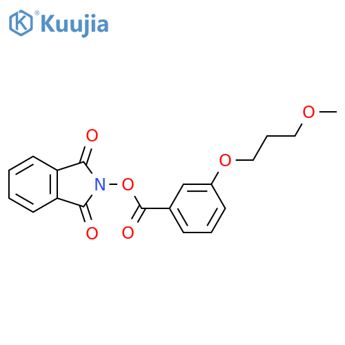 1,3-dioxo-2,3-dihydro-1H-isoindol-2-yl 3-(3-methoxypropoxy)benzoate structure