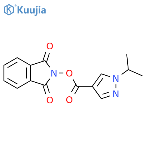 1,3-dioxo-2,3-dihydro-1H-isoindol-2-yl 1-(propan-2-yl)-1H-pyrazole-4-carboxylate structure