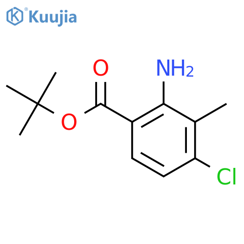 Tert-butyl 2-amino-4-chloro-3-methylbenzoate structure