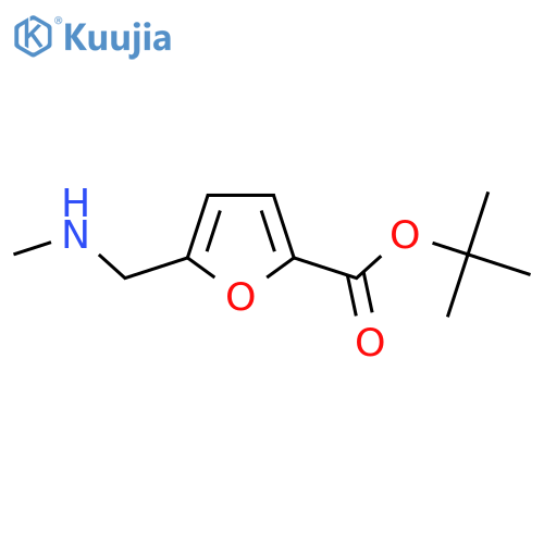 Tert-butyl 5-(methylaminomethyl)furan-2-carboxylate structure