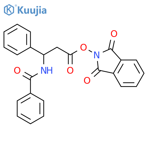 1,3-dioxo-2,3-dihydro-1H-isoindol-2-yl 3-phenyl-3-(phenylformamido)propanoate structure