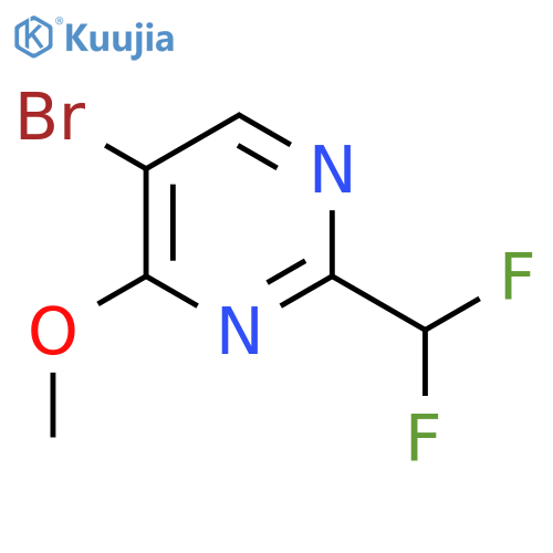 5-Bromo-2-(difluoromethyl)-4-methoxypyrimidine structure