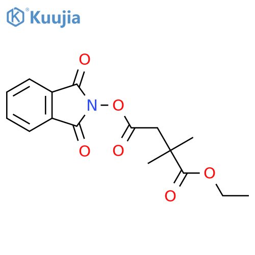 1,3-dioxo-2,3-dihydro-1H-isoindol-2-yl 1-ethyl 2,2-dimethylbutanedioate structure
