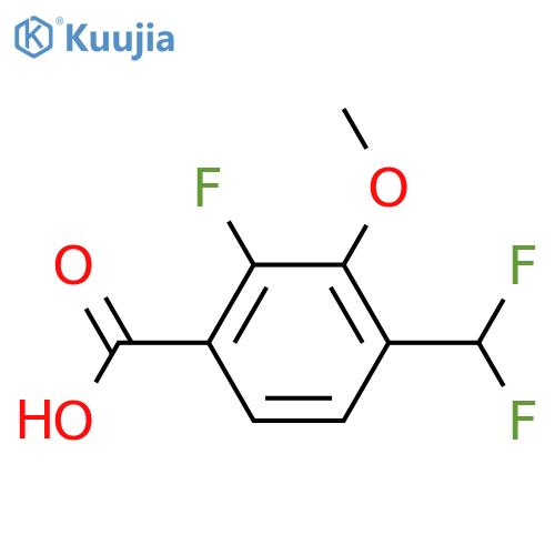 4-(Difluoromethyl)-2-fluoro-3-methoxybenzoic acid structure