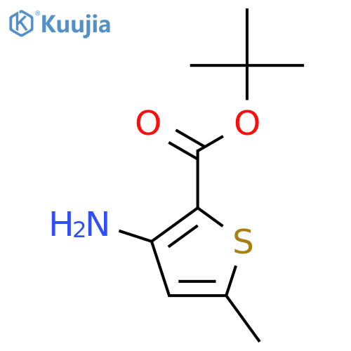 Tert-butyl 3-amino-5-methylthiophene-2-carboxylate structure