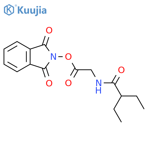 1,3-dioxo-2,3-dihydro-1H-isoindol-2-yl 2-(2-ethylbutanamido)acetate structure