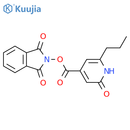 1,3-dioxo-2,3-dihydro-1H-isoindol-2-yl 2-oxo-6-propyl-1,2-dihydropyridine-4-carboxylate structure