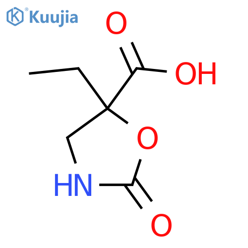 5-Ethyl-2-oxo-1,3-oxazolidine-5-carboxylic acid structure