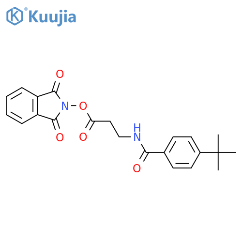 1,3-dioxo-2,3-dihydro-1H-isoindol-2-yl 3-[(4-tert-butylphenyl)formamido]propanoate structure