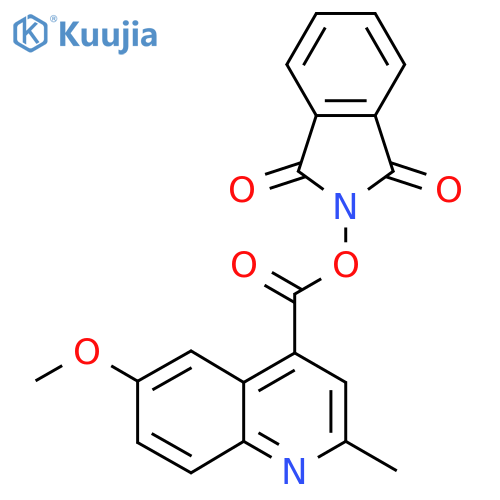 1,3-dioxo-2,3-dihydro-1H-isoindol-2-yl 6-methoxy-2-methylquinoline-4-carboxylate structure