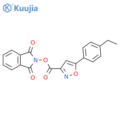 1,3-dioxo-2,3-dihydro-1H-isoindol-2-yl 5-(4-ethylphenyl)-1,2-oxazole-3-carboxylate structure