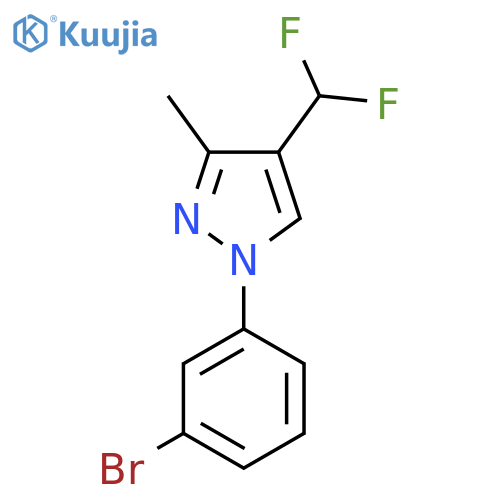1-(3-Bromophenyl)-4-(difluoromethyl)-3-methylpyrazole structure