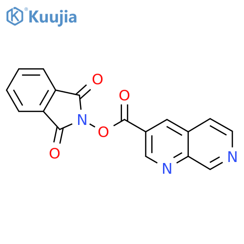 1,3-dioxo-2,3-dihydro-1H-isoindol-2-yl 1,7-naphthyridine-3-carboxylate structure