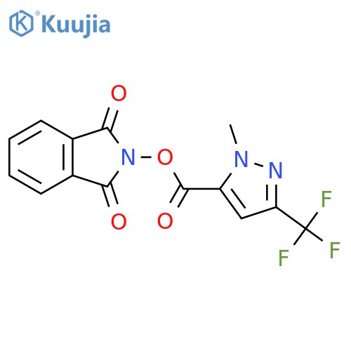 1,3-dioxo-2,3-dihydro-1H-isoindol-2-yl 1-methyl-3-(trifluoromethyl)-1H-pyrazole-5-carboxylate structure